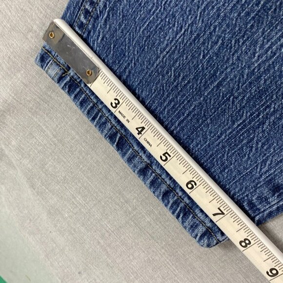 Denver Hayes Jeans Relaxed Fit Flextech Blue Striated Straight Leg 34 X 32 Tag - Picture 12 of 12